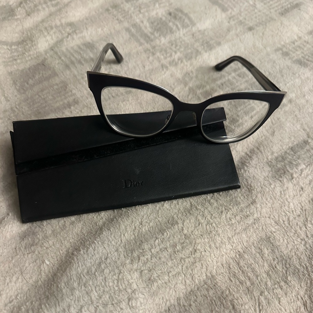 Dior Black Glasses Sleek Modern Design